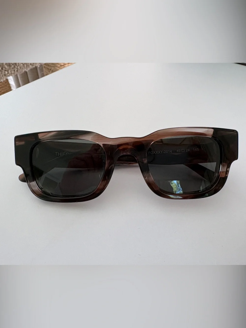 Thierry Lasry Foxxxy Tortoise Brown Square Sunglasses